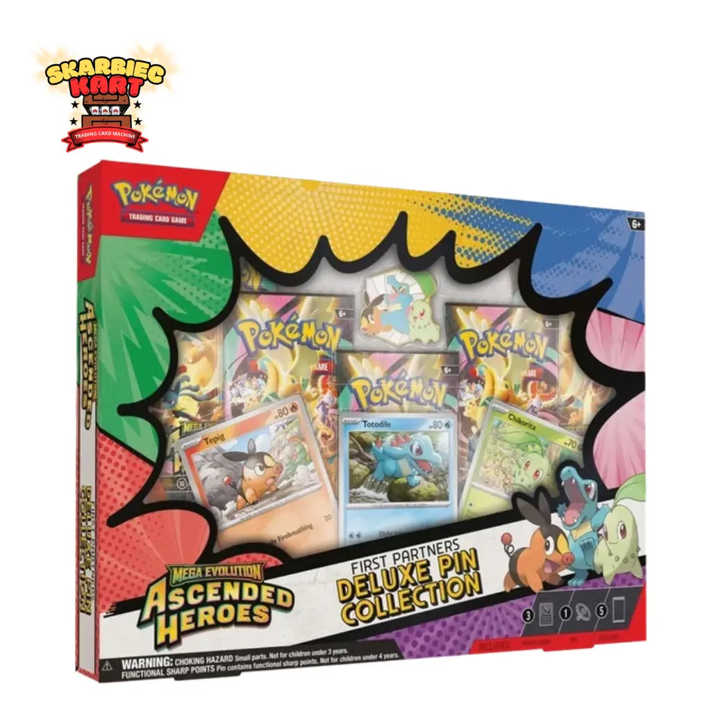 Pokémon TCG Ascended Heroes Deluxe Pin Collection – First Partners | Kanto Skarbiec Kart