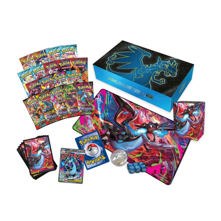 PreOrder Pokémon TCG: Mega Charizard X ex - Ultra-Premium Collection