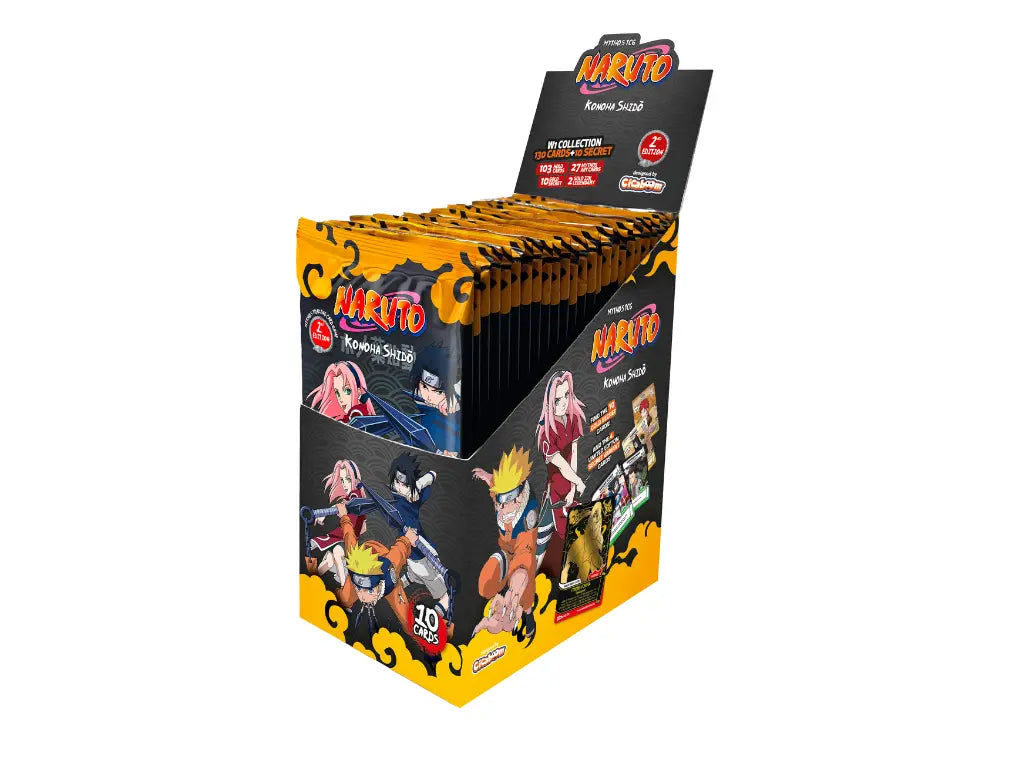 Naruto Mythos TCG Konoha Shidō Booster Box 2nd Edition – Nowe Karty Gold Skarbiec Kart