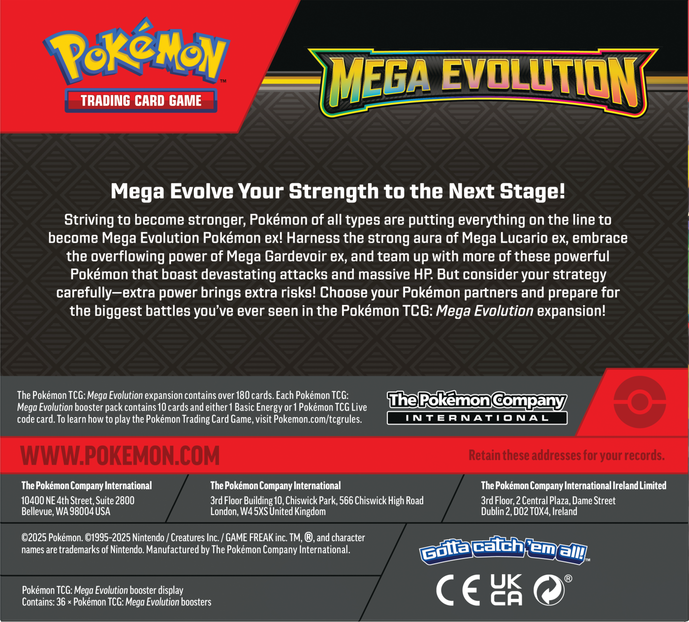 Pokémon TCG: Mega Evolution - Booster Display (36) PREORDER/Przedsprzedaż produktu.