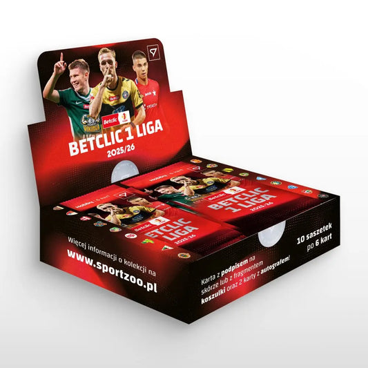 SportZoo BetClic 1 Liga 2025/26 Hobby Box – Karty Polskiej 1 Ligi Skarbiec Kart