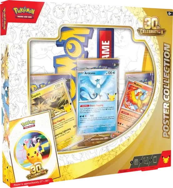 POKÉMON TCG: 30TH CELEBRATION POSTER COLLECTION - WERSJA ANGIELSKA Skarbiec Kart