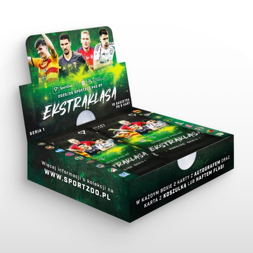 Hobby box - karty piłkarskie SportZoo PKO BP Ekstraklasa 2025/26 – Seria 1