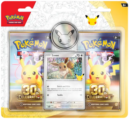 POKÉMON TCG: 30TH CELEBRATION 2-PACK BLISTER - EEVEE - WERSJA ANGIELSKA Skarbiec Kart