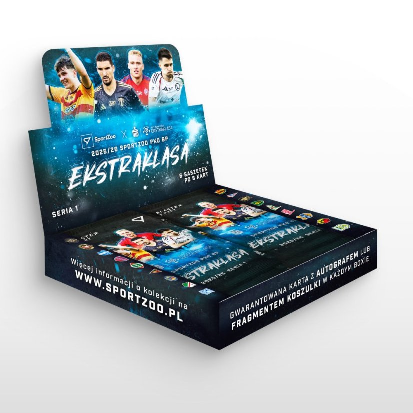 Blaster box - karty piłkarskie SportZoo PKO BP Ekstraklasa 2025/26 – Seria 1