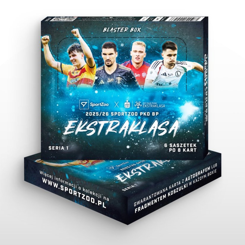 Blaster box - karty piłkarskie SportZoo PKO BP Ekstraklasa 2025/26 – Seria 1
