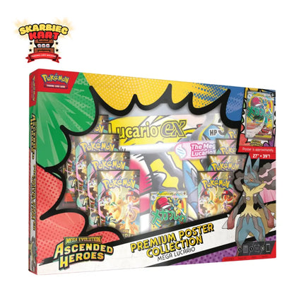 Pokémon TCG Ascended Heroes Premium Poster Collection – Mega Lucario | EN Skarbiec Kart