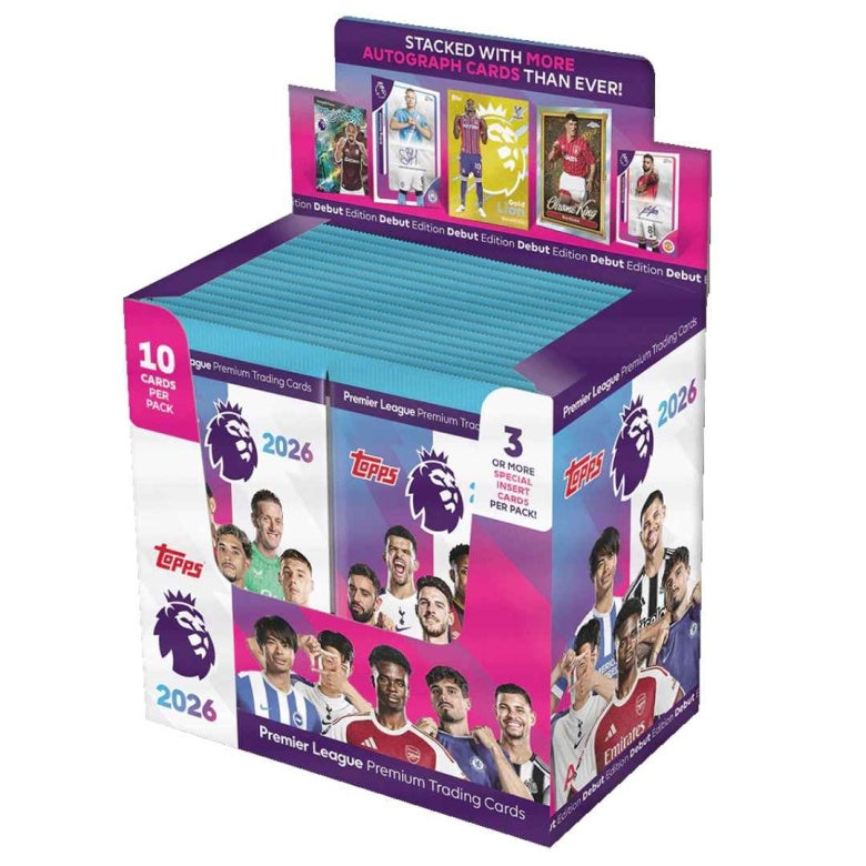 Topps Premier League 2026 - Karty piłkarskie - Box 28 saszetek