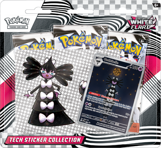 POKÉMON TCG: WHITE FLARE [WHT] TECH STICKER COLLECTION BLISTER - GOTHITELLE - WERSJA ANGIELSKA