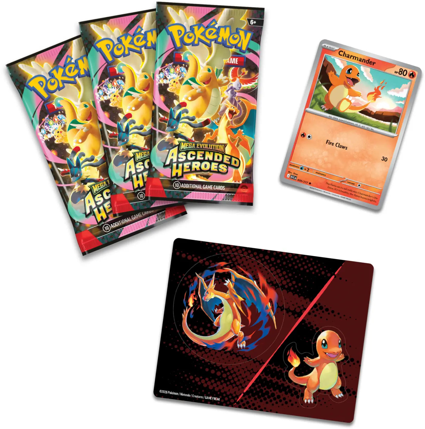 Pokémon TCG Ascended Heroes Tech Sticker Collection – Charmander/Charizard Y The Pokémon Company International