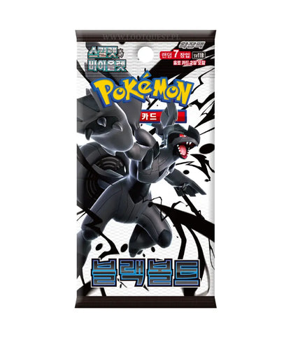 Pokémon TCG Black Bolt Koreański Booster Box SV11B – Budżetowy | Unova Skarbiec Kart