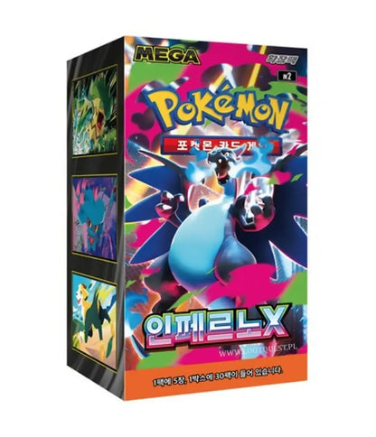 Pokémon TCG Inferno X Koreański Booster Box M2 – Budżetowy Mega Charizard Skarbiec Kart