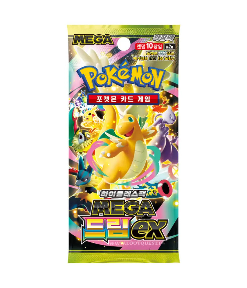 Pokémon TCG MEGA Dream EX Koreański Booster Box M2a – Budżetowy HC Skarbiec Kart