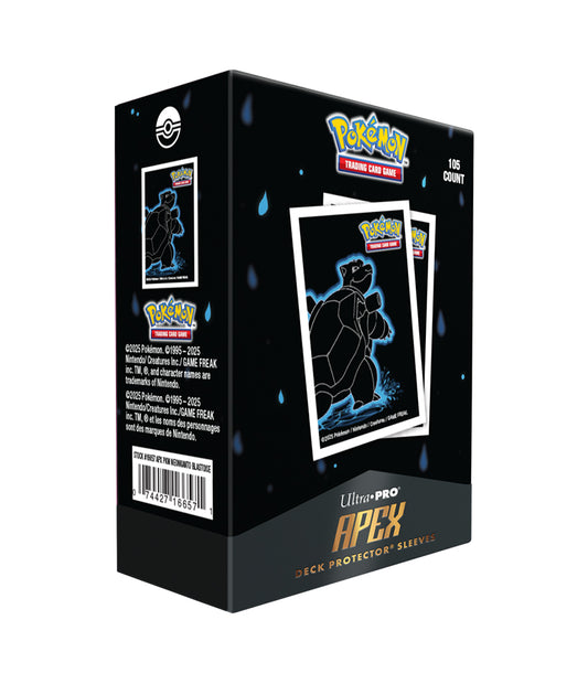 Pokémon TCG: Ultra PRO APEX Sleeves – Neon Kanto: Blastoise (105szt.)