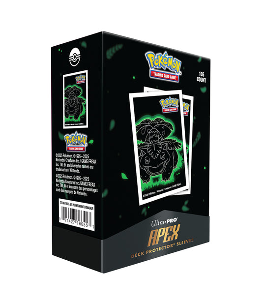 Pokémon TCG: Ultra PRO APEX Sleeves – Neon Kanto: Venusaur (105szt.)