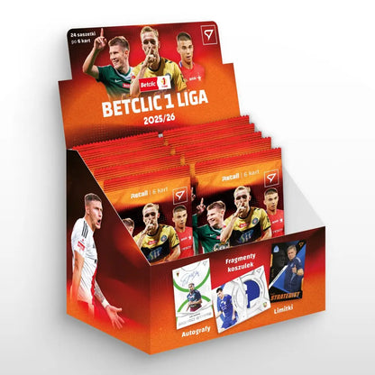 SportZoo BetClic 1 Liga 2025/26 Retail Box – Karty Polskiej 2. Ligi Skarbiec Kart