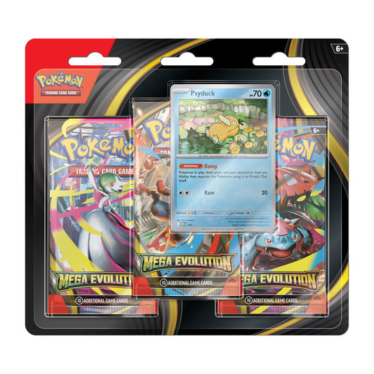 Pokemon TCG: Mega Evolution 01 - 3-Pack Blister - Psyduck