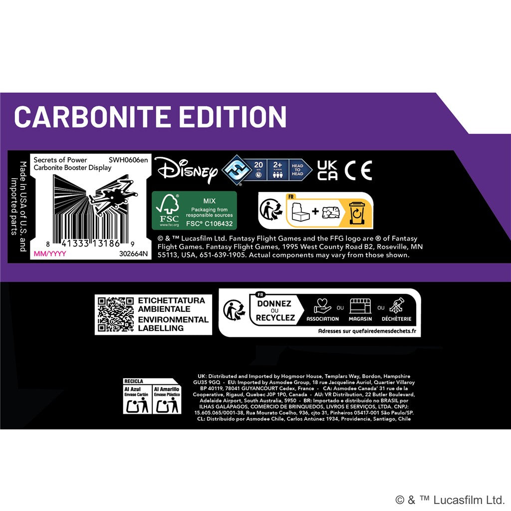 Star Wars: Unlimited Card Game - Secrets of Power - Carbonite Booster Display (12)